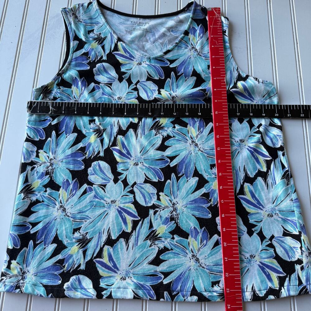 Talbots knit Floral tank top size 1X - Picture 7 of 8